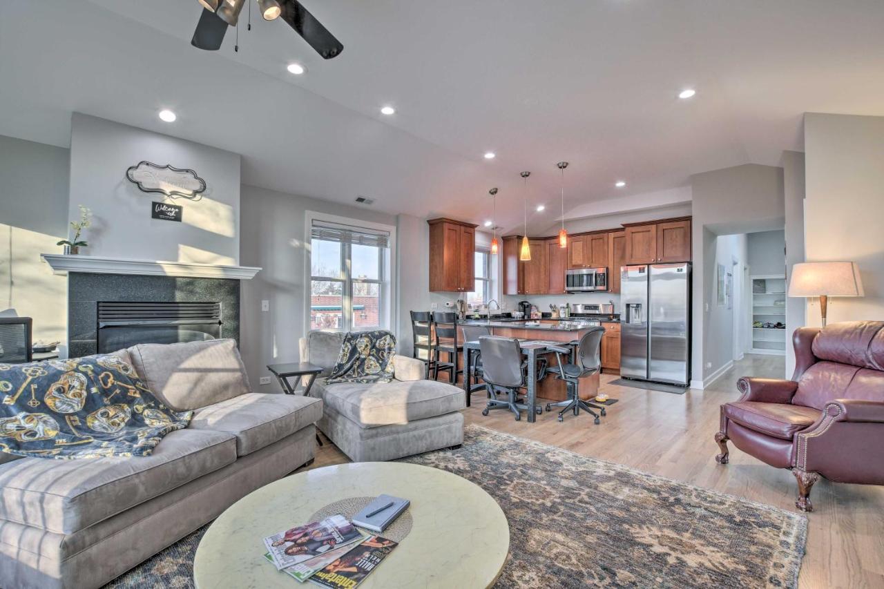 Chicago Condo With Balcony Walk To Cta Stations! Eksteriør billede
